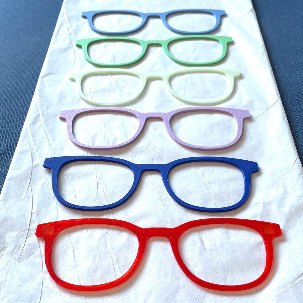 Set of 6 3D Printed Reese Magnetic Pair Eyewear Toppers-New! - Picture 5 of 5